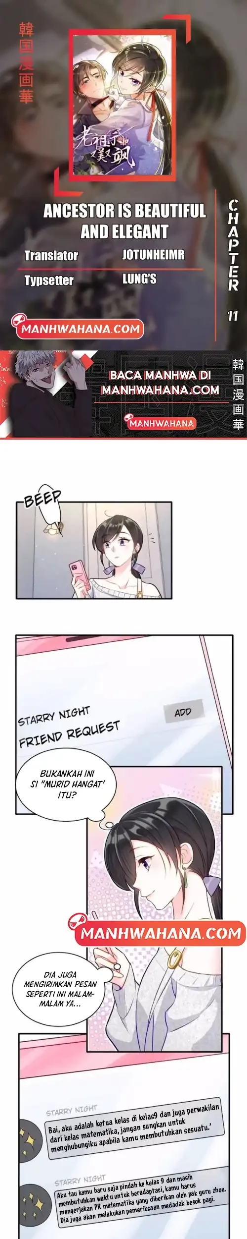 Komik Ancestor is beautiful and elegant - Chapter 11