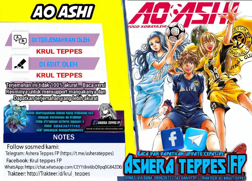 Baca Komik Ao Ashi Chapter 77 Gambar 1