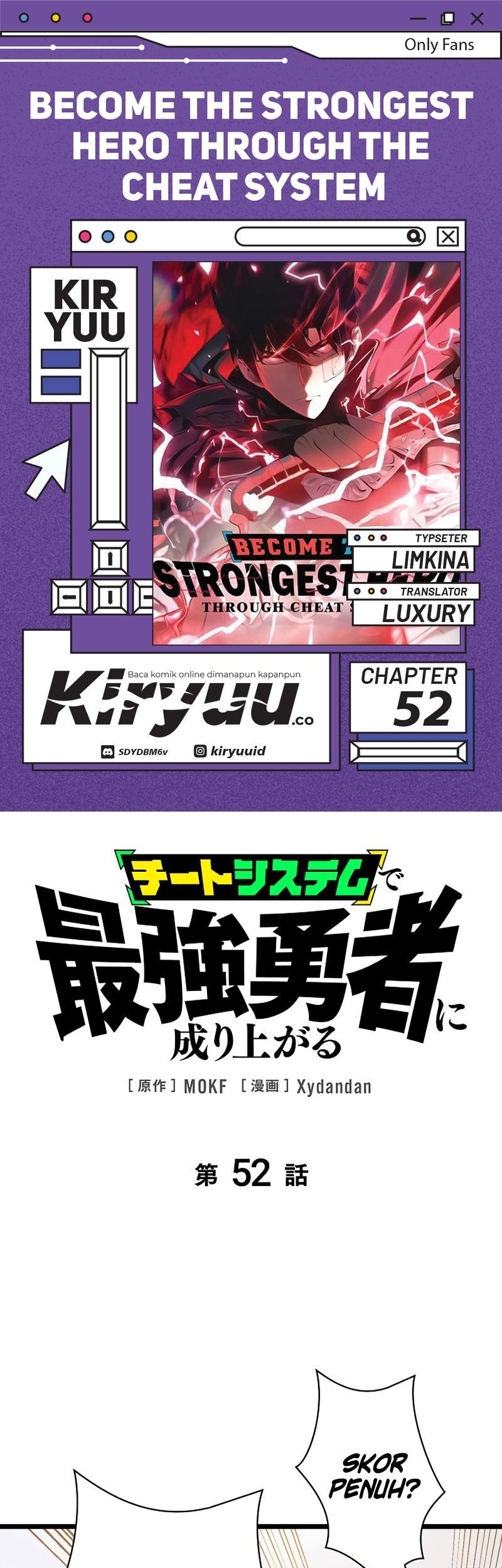 Komik Become the Strongest Hero Through the Cheat System - Chapter 52