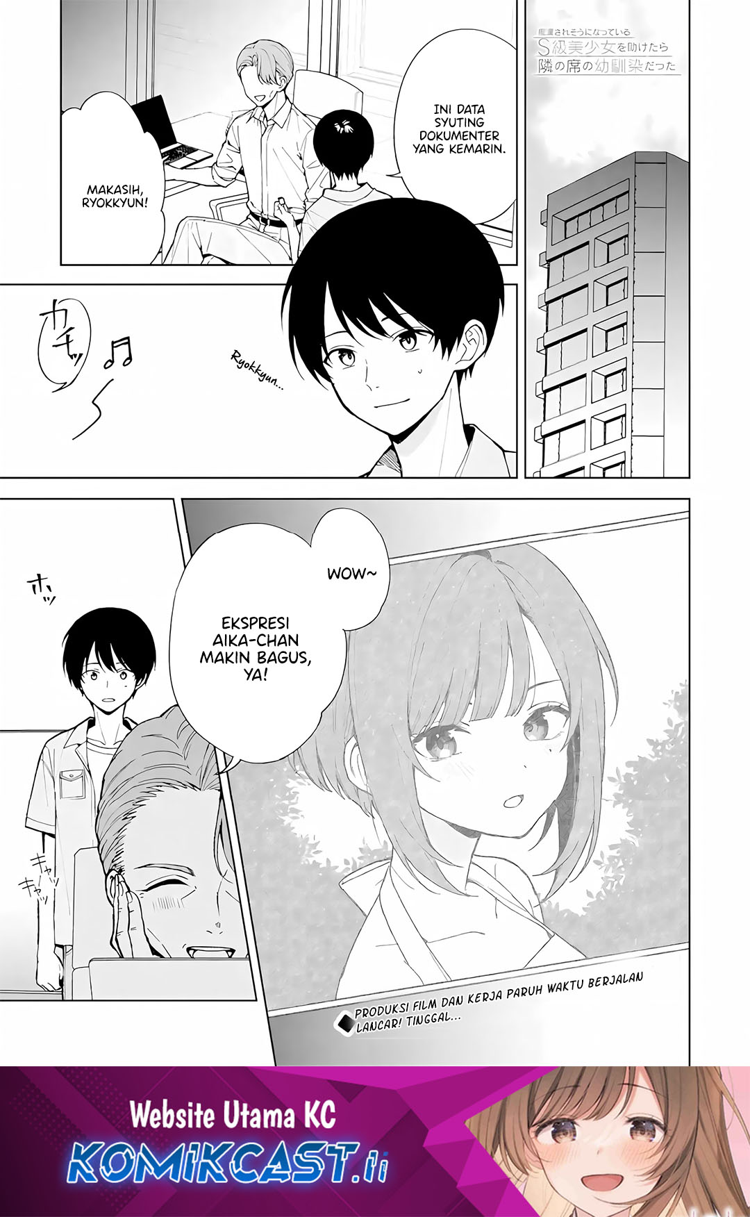 Komik Chikan Saresou ni Natteiru S-kyuu Bishoujo wo Tasuketara Tonari no Seki no Osanajimi datta - Chapter 80