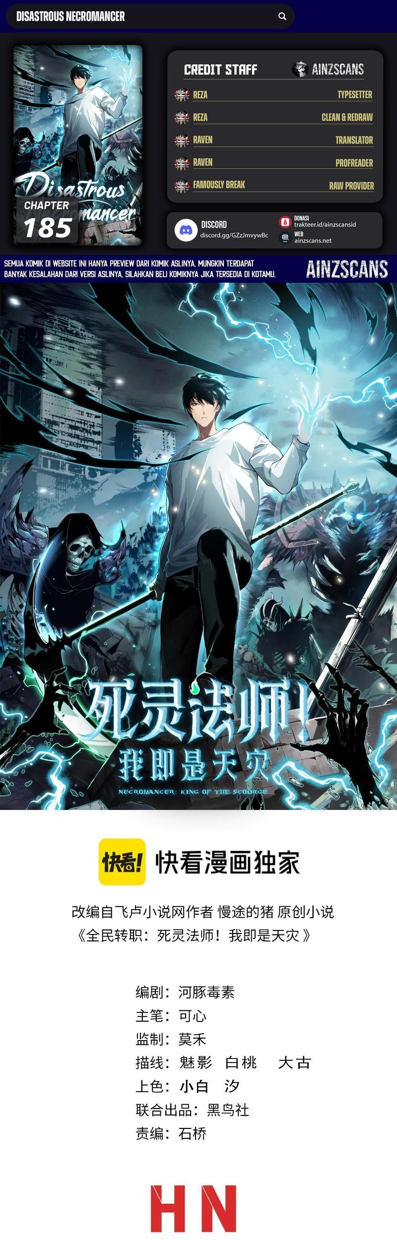 Komik Disastrous Necromancer - Chapter 185