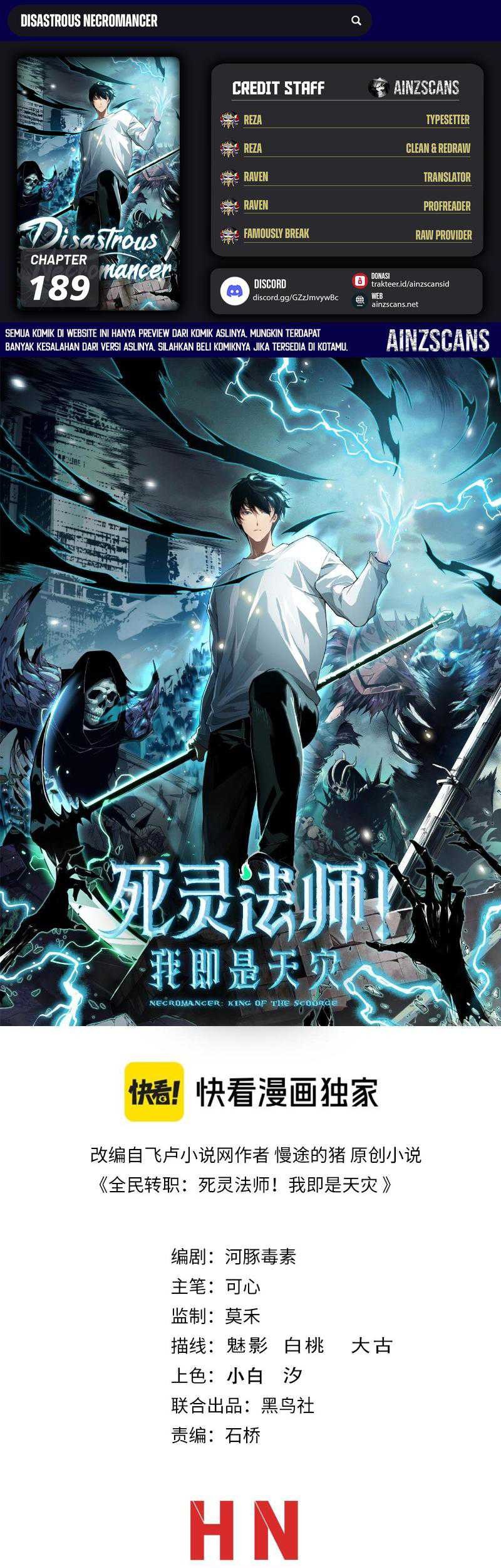 Komik Disastrous Necromancer - Chapter 189