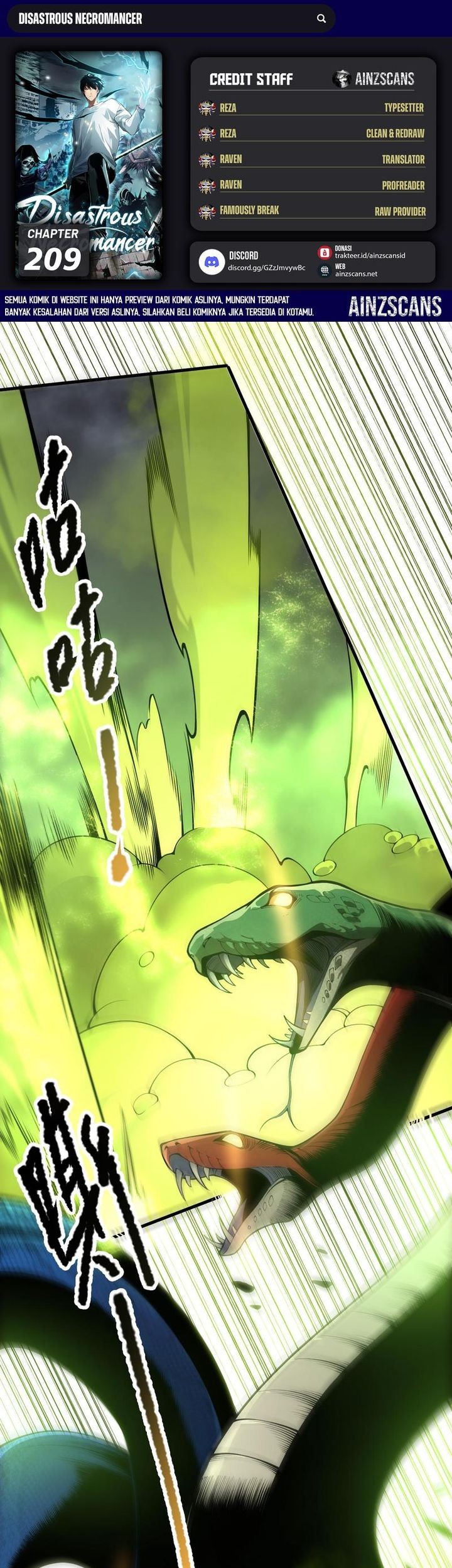 Komik Disastrous Necromancer - Chapter 209