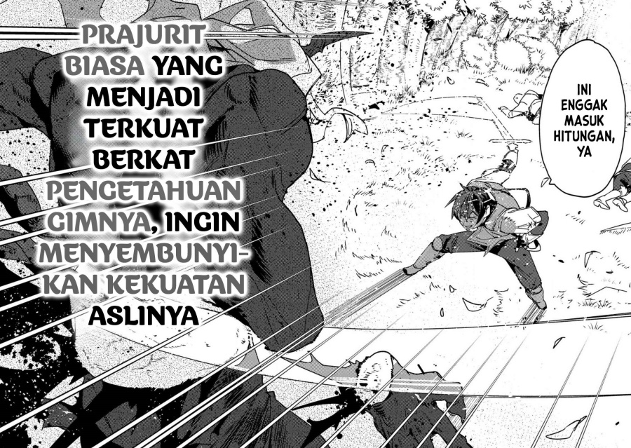 Baca Manga Game Chishiki de Saikyou ni Natta Mob Heishi wa, Shin no Jitsuryoku wo Kakushitai Chapter 1 Gambar 2