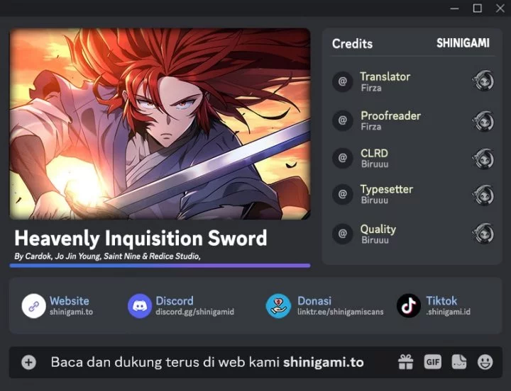 Baca Komik Heavenly Inquisition Sword Chapter 135 Gambar 1
