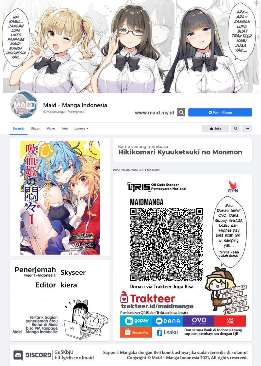 Baca Manga Hikikomari Kyuuketsuki no Monmon Chapter 16 Gambar 2