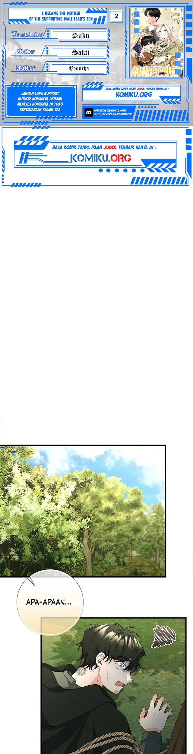 Komik I Became the Mother of the Supporting Male Lead's Son - Chapter 2