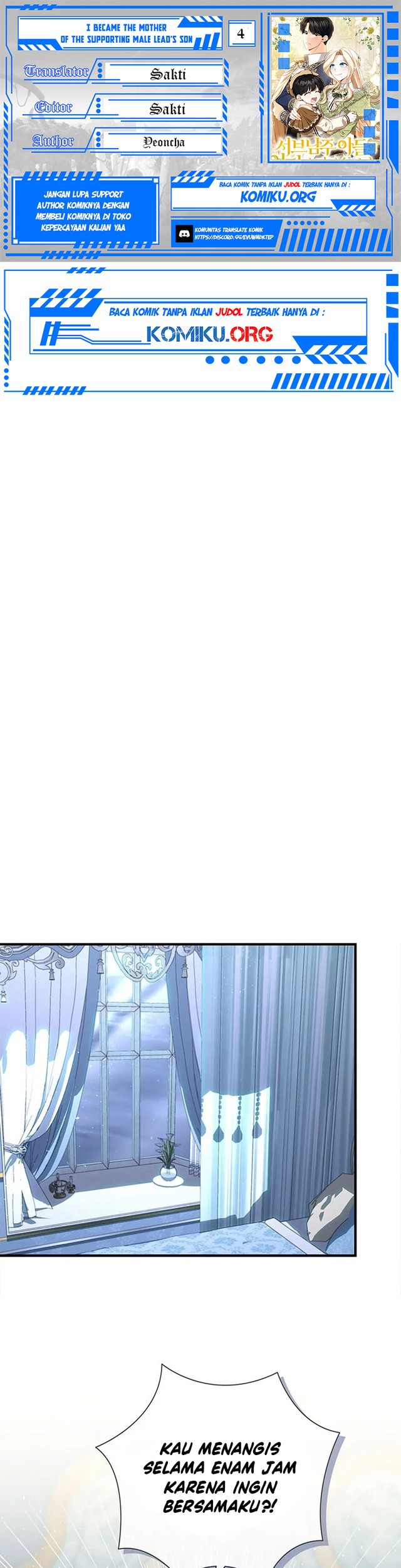Komik I Became the Mother of the Supporting Male Lead's Son - Chapter 4