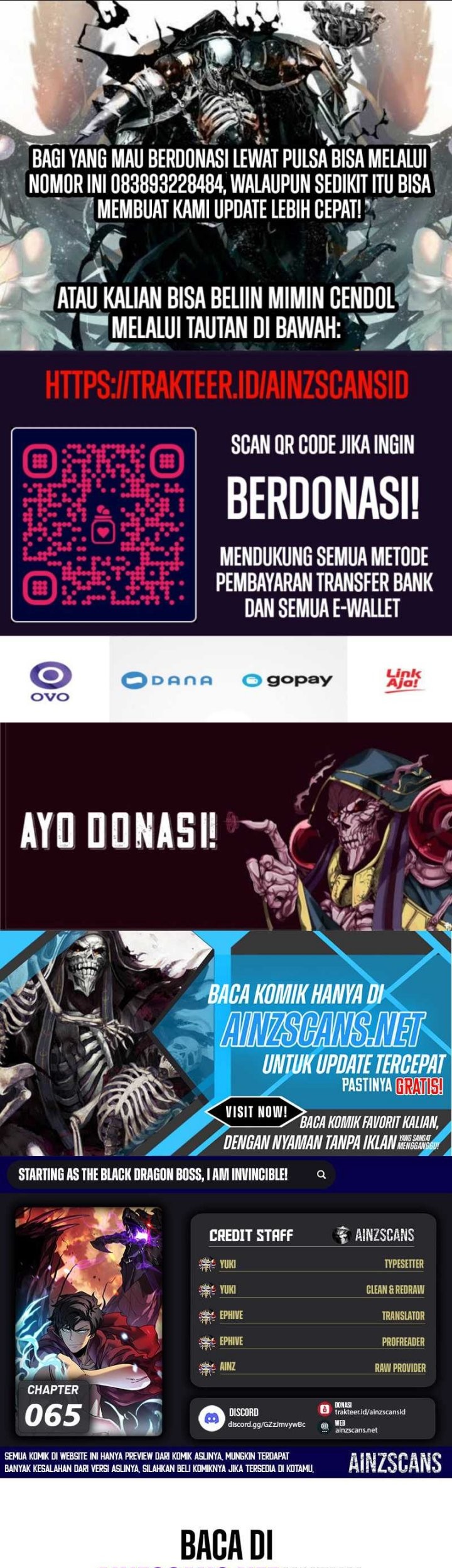 Komik I Become Invincible Black Dragon Boss At The Start - Chapter 65