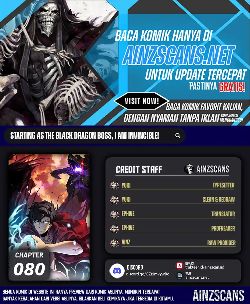 Baca Komik I Become Invincible Black Dragon Boss At The Start Chapter 80 Gambar 1