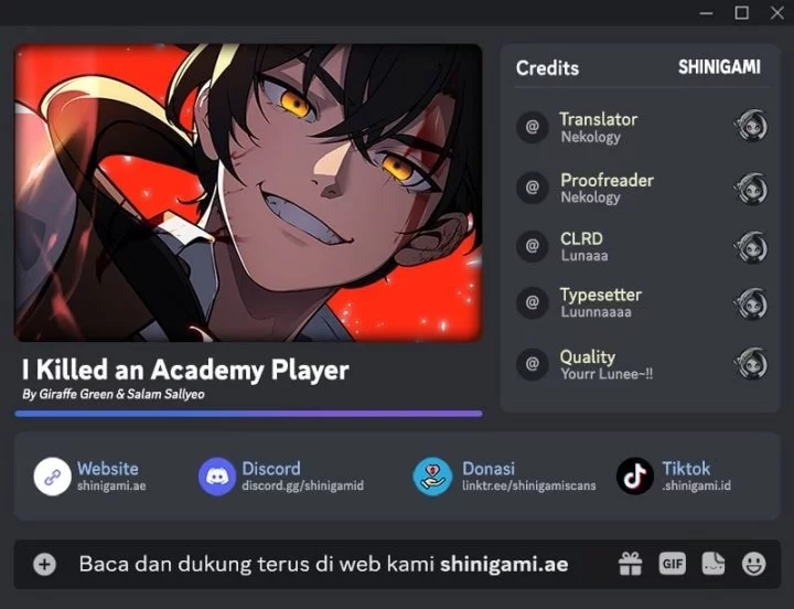Baca Komik I Killed An Academy Player Chapter 91 Gambar 1