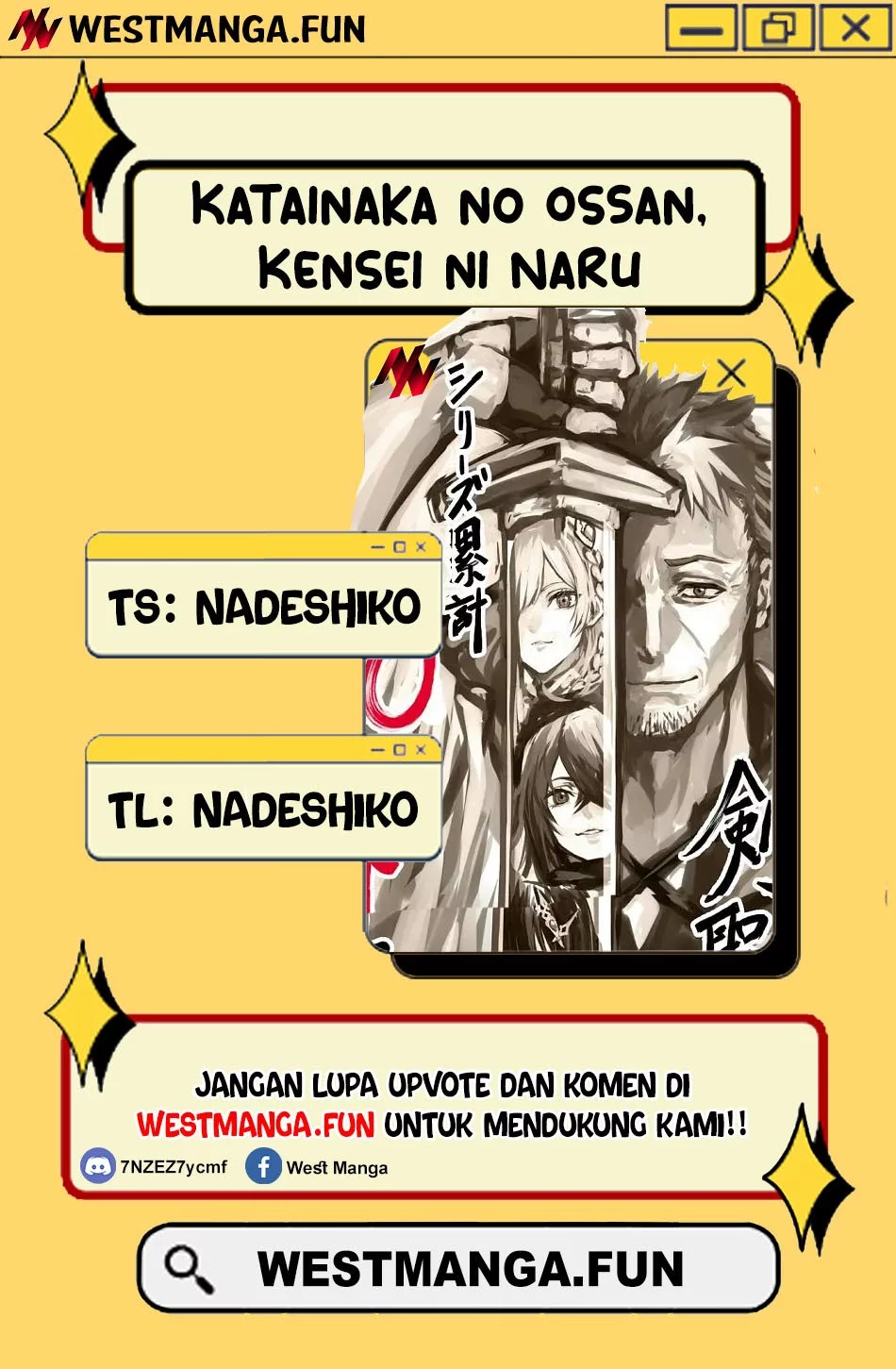 Baca Komik Katainaka no Ossan, Kensei ni Naru ~tada no inaka no kenjutsu shihan datta no ni, taisei shita deshi-tachi ga ore wo hottekurenai ken~ Chapter 35.2 Gambar 1