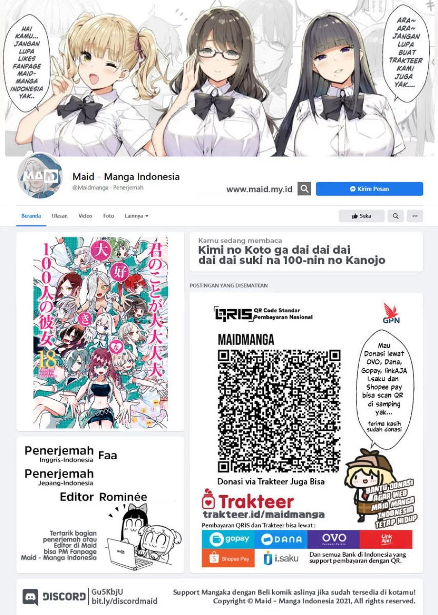 Baca Manga Kimi no Koto ga Dai Dai Dai Dai Daisuki na 100-ri no Kanojo Chapter 134 Gambar 2