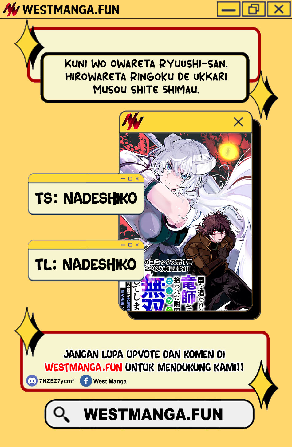 Komik Kuni wo Owareta Ryuushi-san, Hirowareta Ringoku de Ukkari Musou shite Shimau - Chapter 5