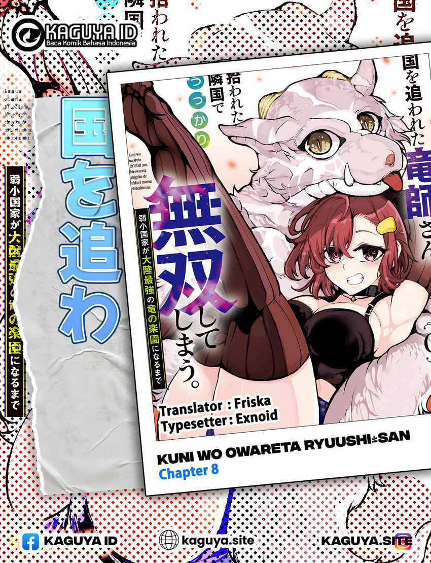 Komik Kuni wo Owareta Ryuushi-san, Hirowareta Ringoku de Ukkari Musou shite Shimau - Chapter 8
