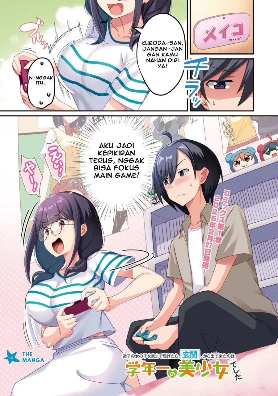 Baca Manga Maigo no Onnanoko o Ie Made Todoketara, Genkan kara Detekita no wa Gakunen Ichi no Bishoujo deshita Chapter 8.1 Gambar 2