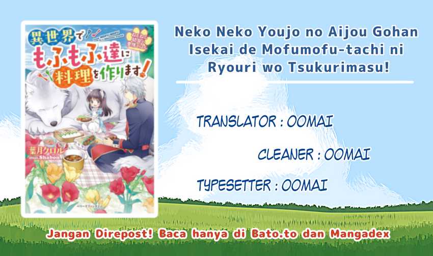 Komik Neko Neko Youjo no Aijou Gohan ~Isekai de Mofumofu-tachi ni Ryouri wo Tsukurimasu!~ - Chapter 1