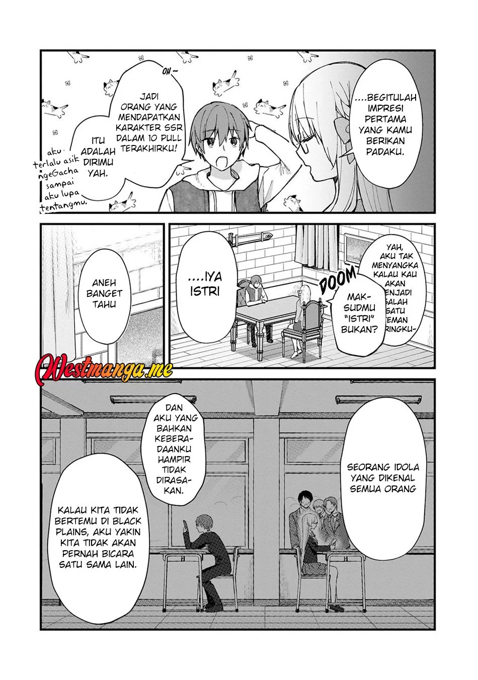 Netoge no Yome ga Ninki Idol datta ken ~Cool-kei no kanojo wa genjitsu demo yome no tsumori de iru~ Chapter 31 Gambar 7