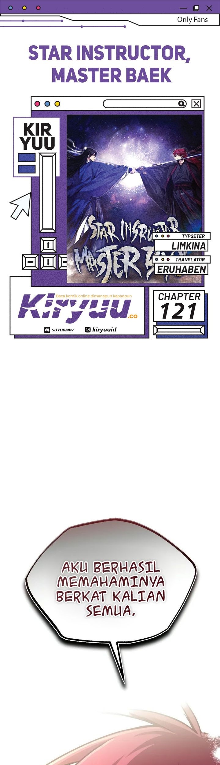 Komik Number One Star Instructor Master Baek - Chapter 121