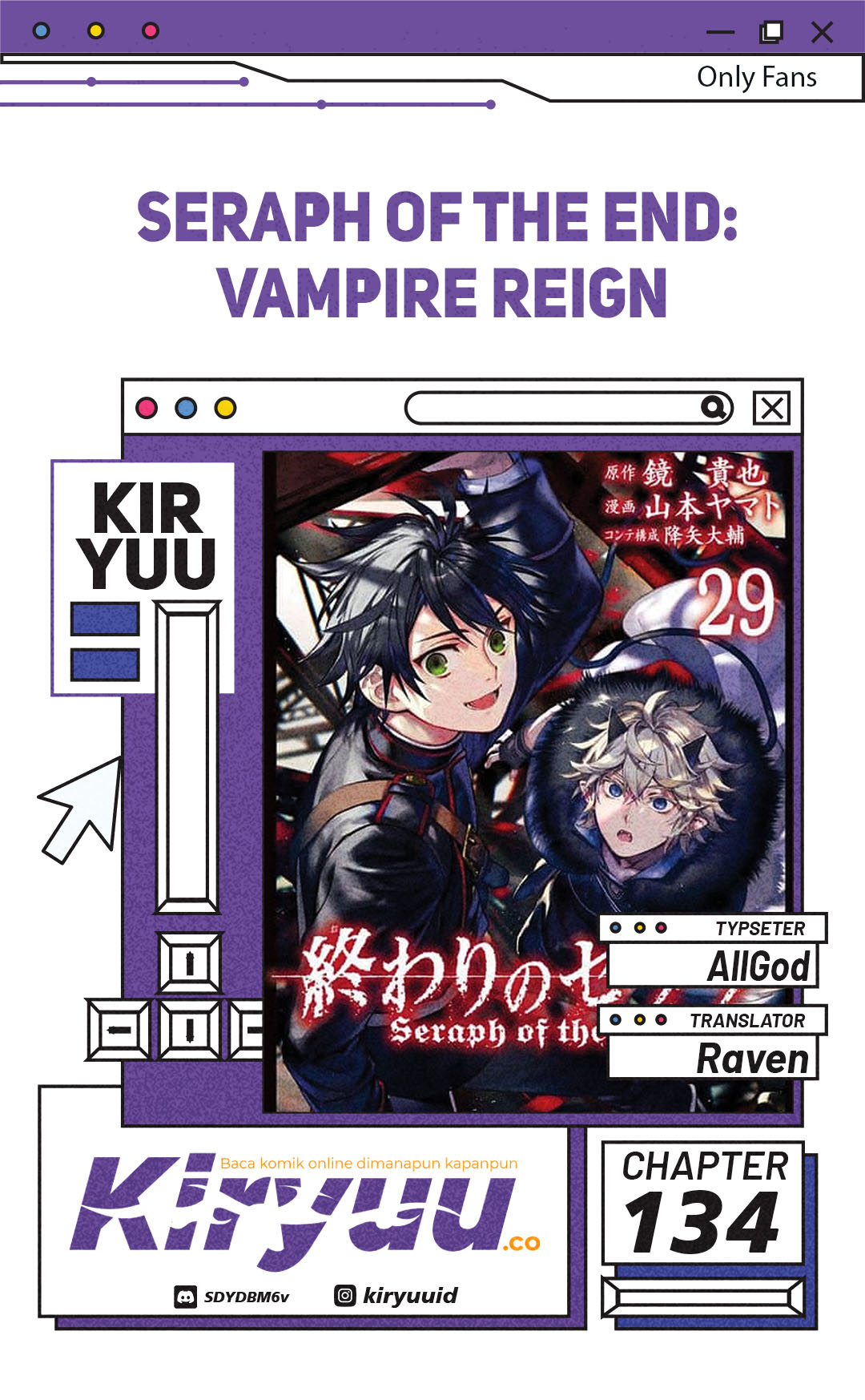 Komik Owari no Seraph - Chapter 134