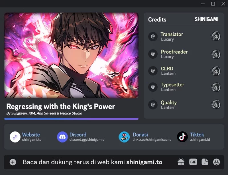 Baca Komik Regressing With The King’s Power Chapter 109 Gambar 1