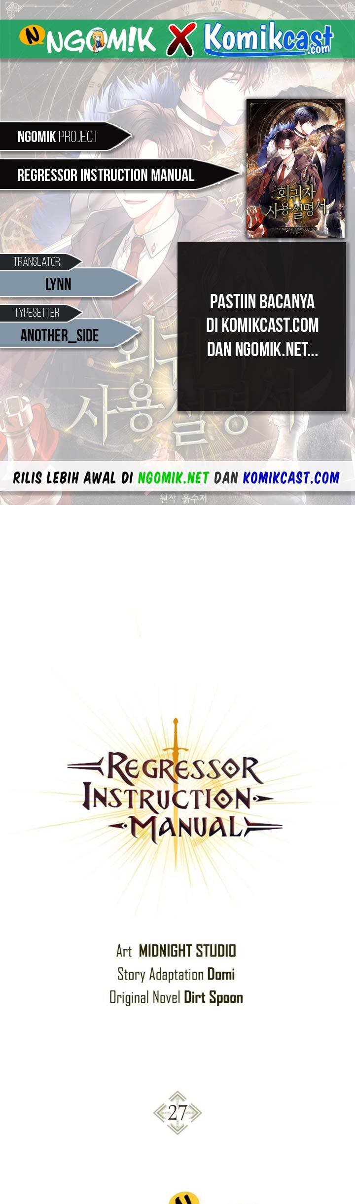 Komik Regressor Instruction Manual - Chapter 27