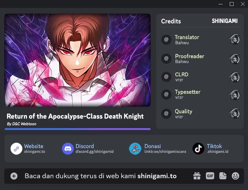 Baca Komik Return Of The Apocalypse-Class Death Knight Chapter 37 Gambar 1