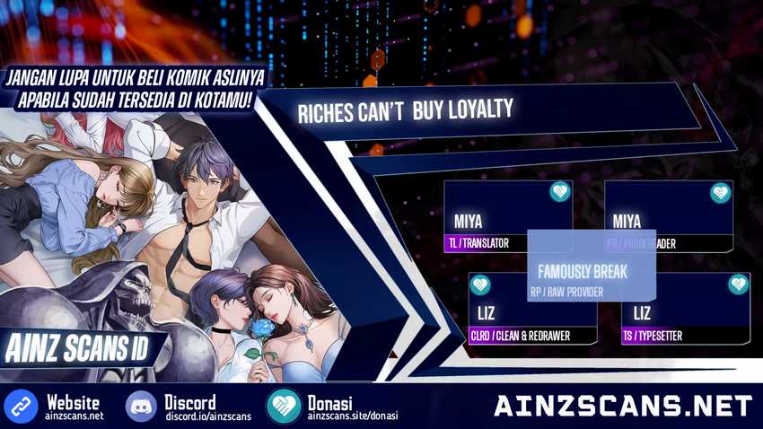 Komik Riches Can’t Buy Loyalty - Chapter 3