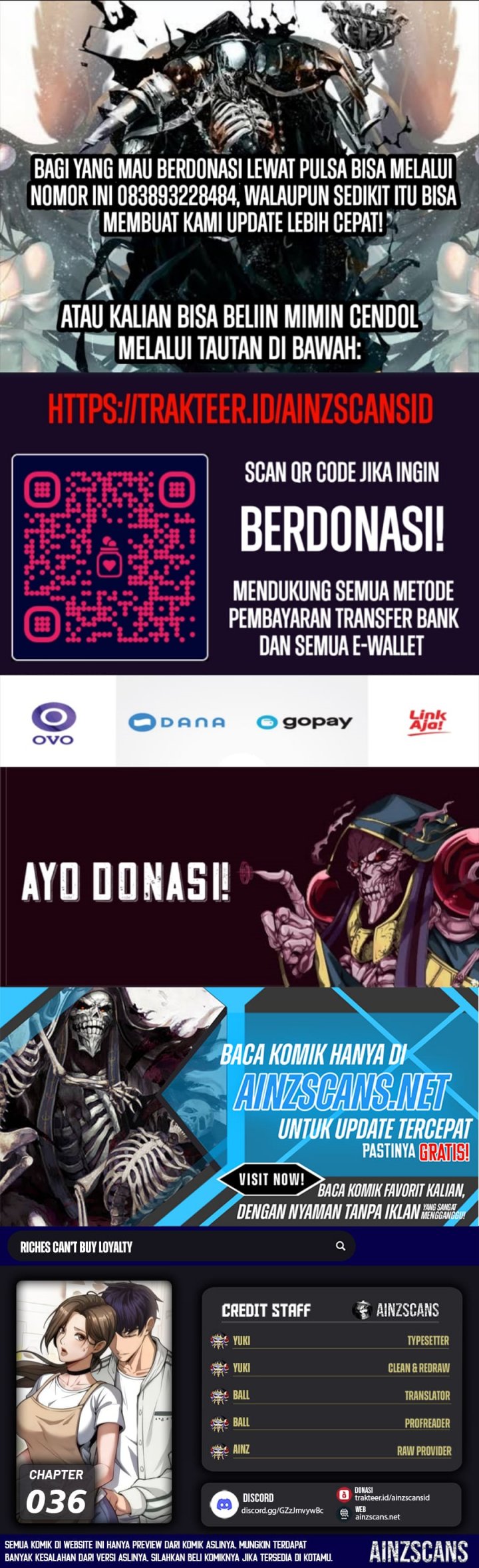 Komik Riches Can’t Buy Loyalty - Chapter 36
