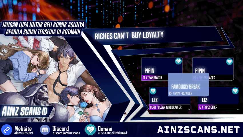 Komik Riches Can’t Buy Loyalty - Chapter 6