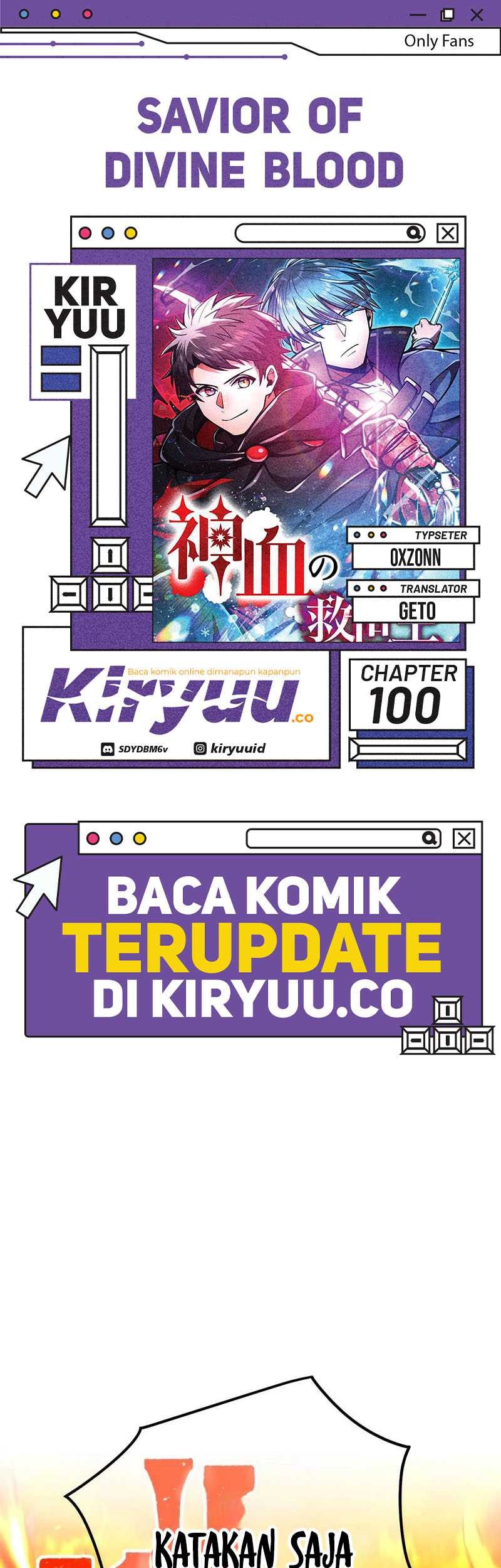 Komik Savior of Divine Blood ~Draw Out 0.00000001% to Become the Strongest~ - Chapter 100