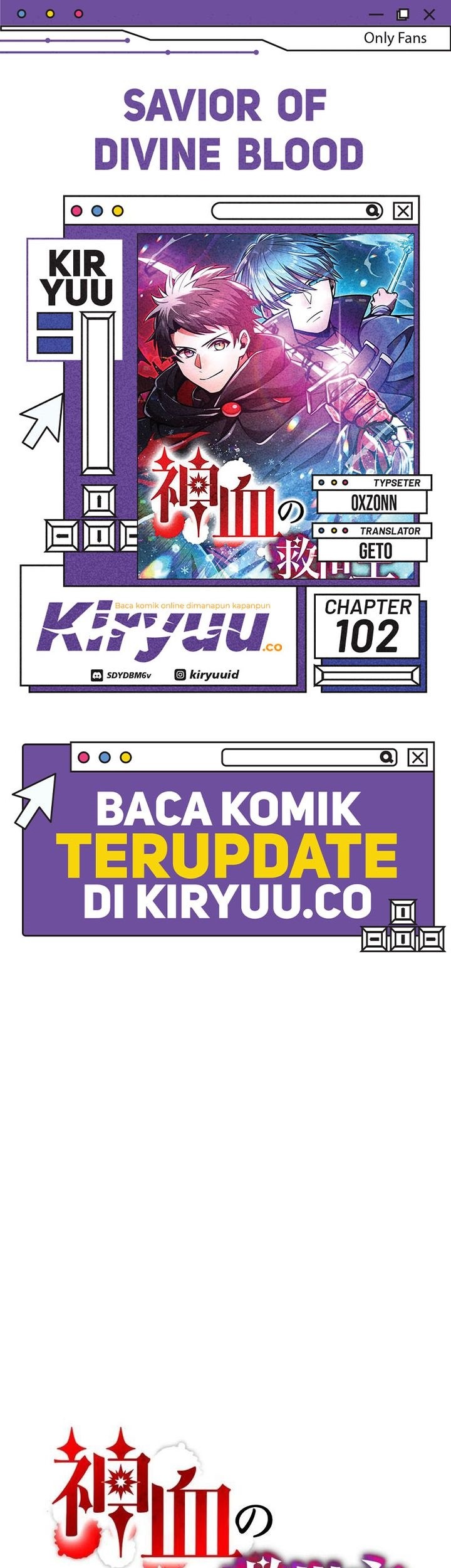 Komik Savior of Divine Blood ~Draw Out 0.00000001% to Become the Strongest~ - Chapter 102
