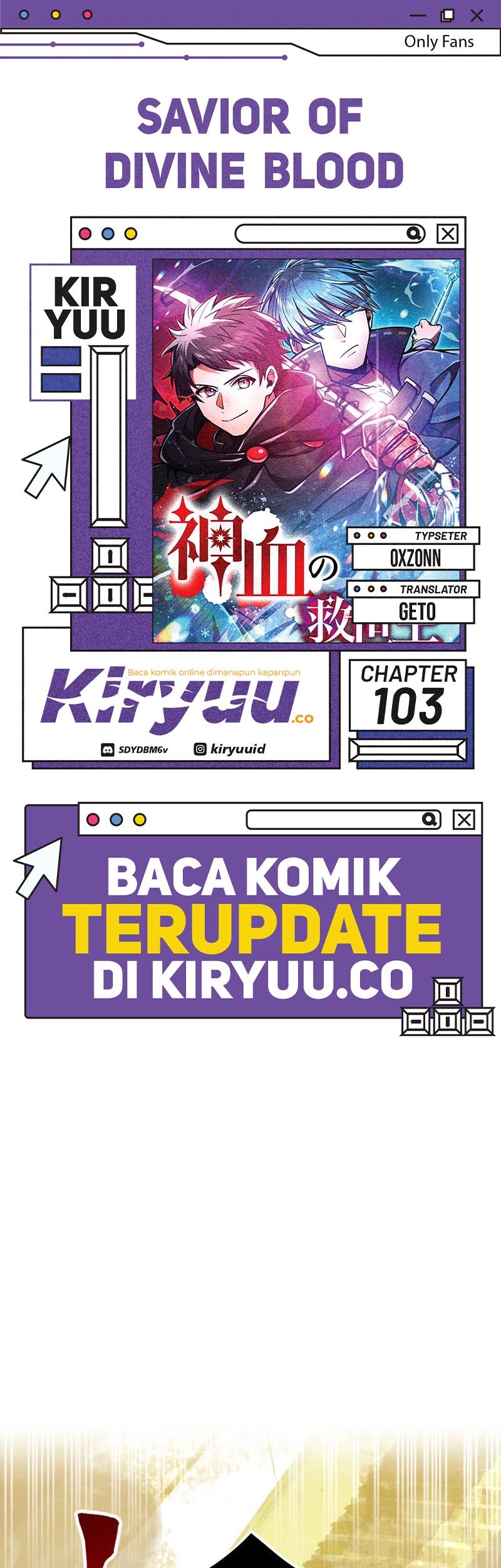 Komik Savior of Divine Blood ~Draw Out 0.00000001% to Become the Strongest~ - Chapter 103