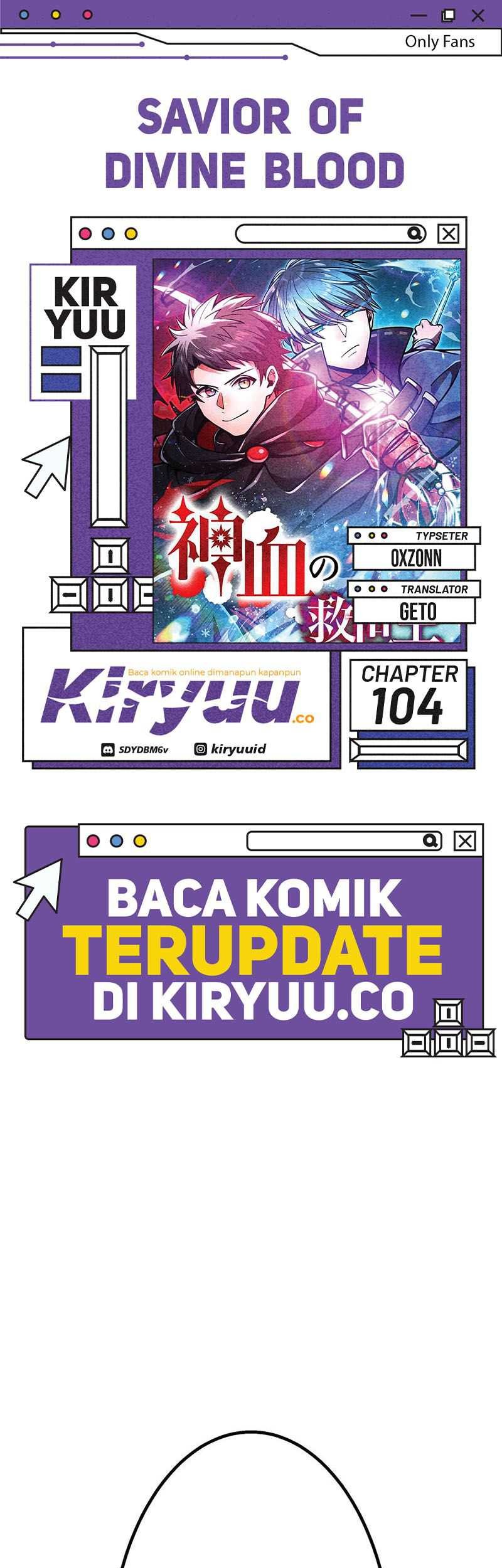 Komik Savior of Divine Blood ~Draw Out 0.00000001% to Become the Strongest~ - Chapter 104