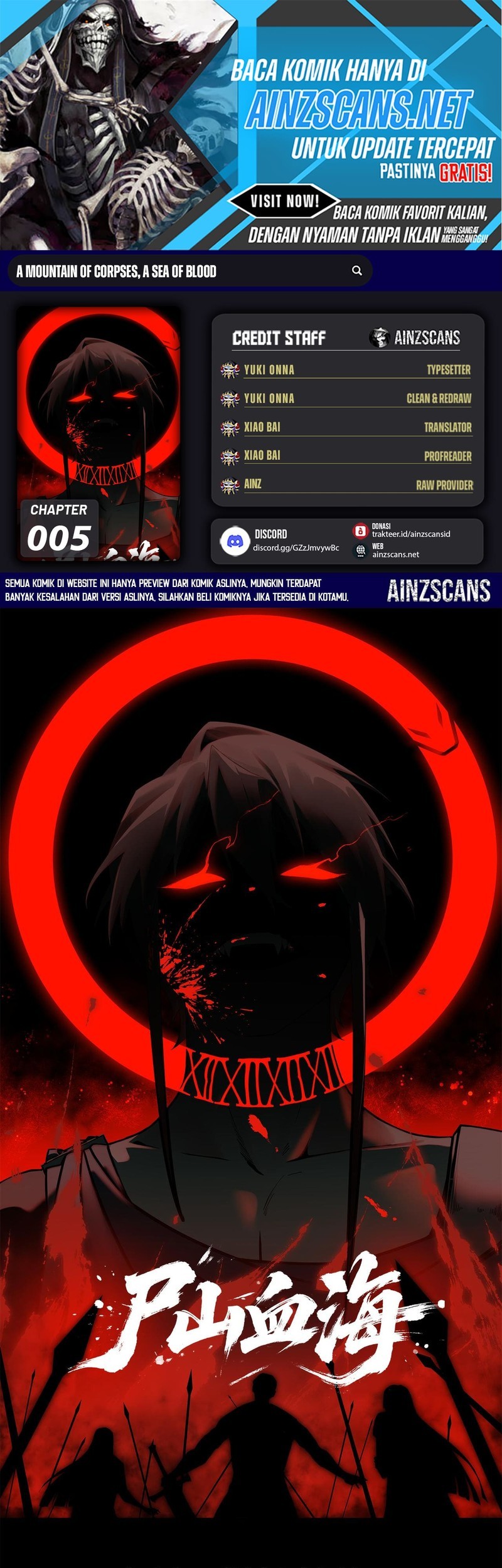 Komik Sea of Blood Mountain of Bones - Chapter 5