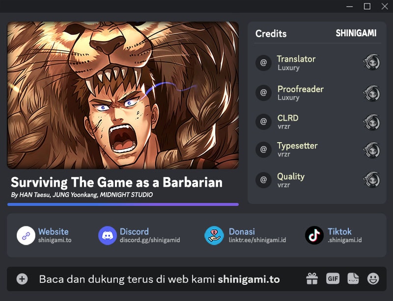Komik Survive as a Barbarian in the Game - Chapter 118