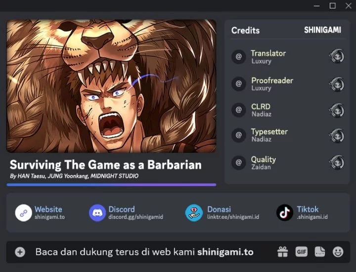 Baca Komik Survive as a Barbarian in the Game Chapter 122 Gambar 1