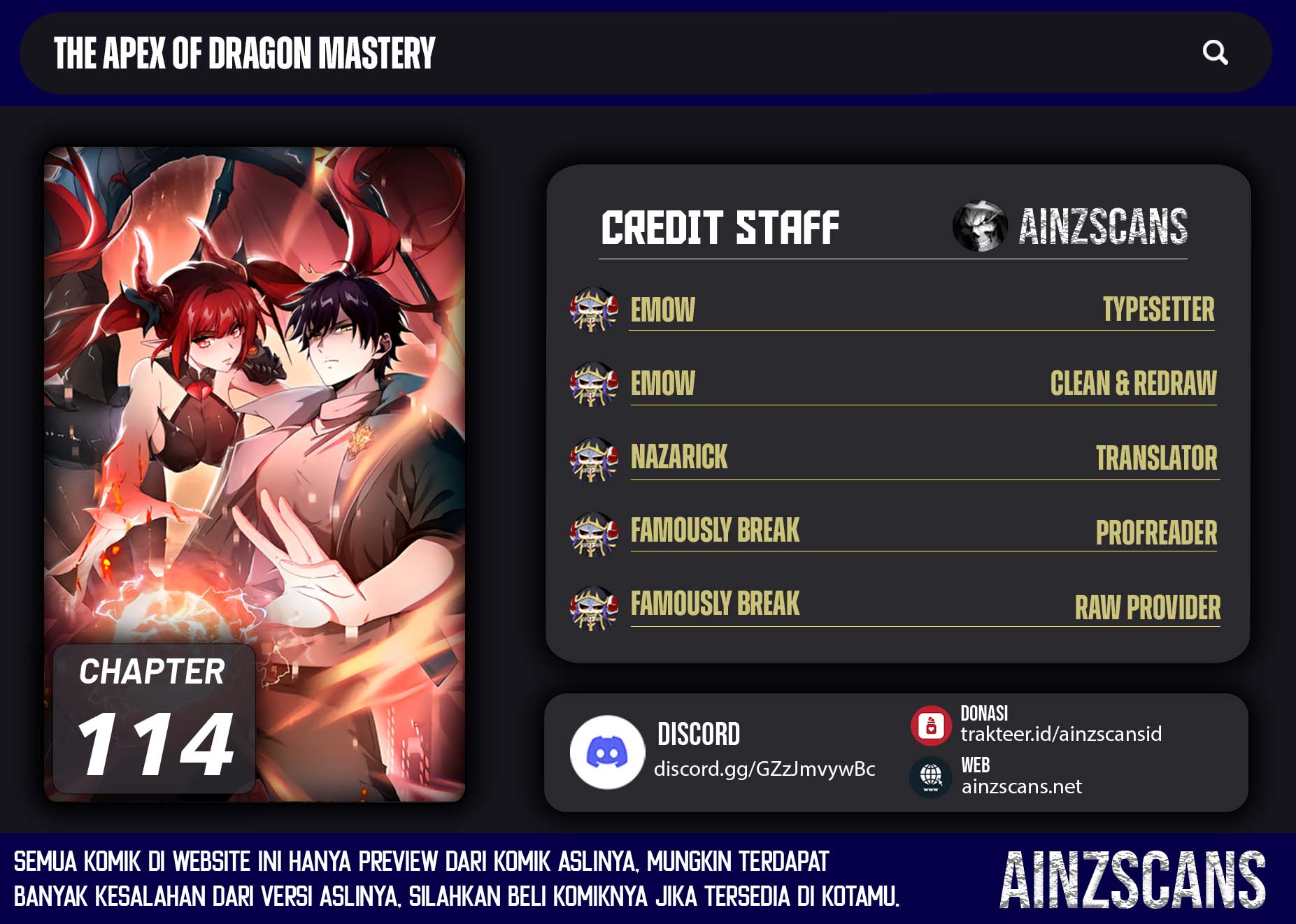 Komik The Apex of Dragon Mastery - Chapter 114