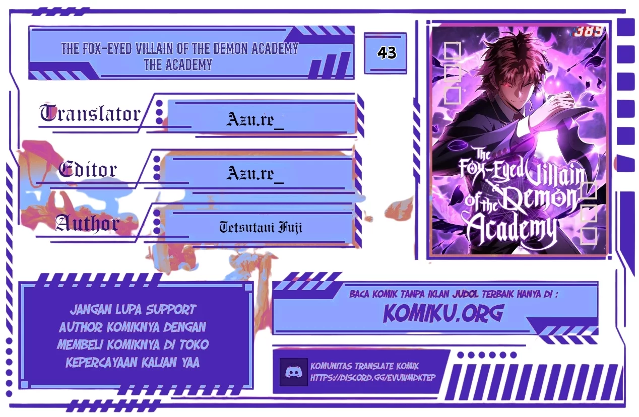 Baca Komik The Fox-Eyed Villain Of The Demon Academy Chapter 43 Gambar 1