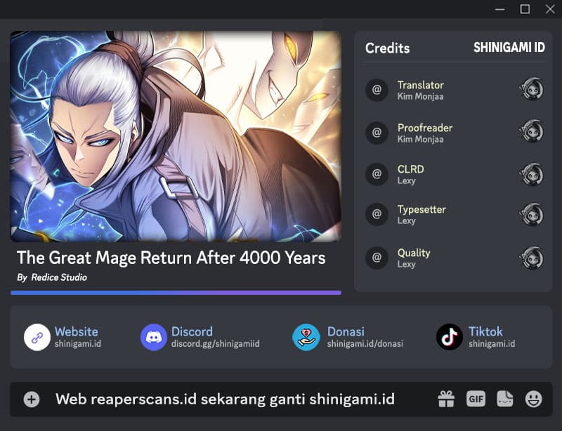 Baca Komik The Great Mage Returns After 4000 Years Chapter 167 Gambar 1