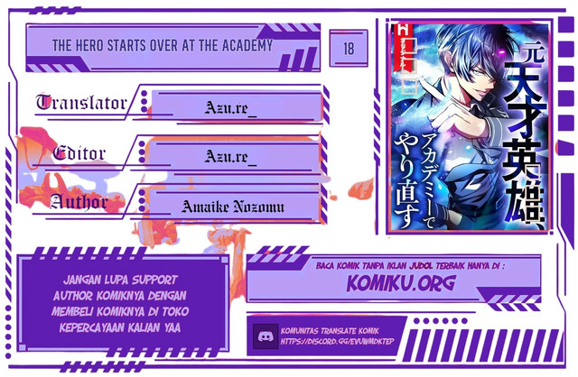 Komik The Hero Starts Over at the Academy - Chapter 18