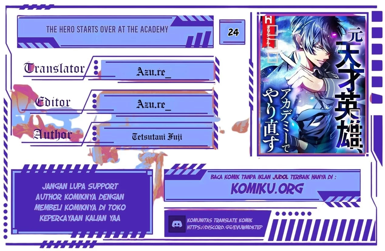 Baca Komik The Hero Starts Over at the Academy Chapter 24 Gambar 1