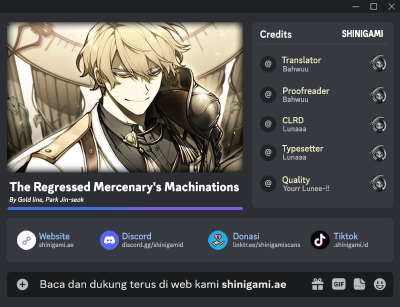Komik The Regressed Mercenary’s Machinations - Chapter 45