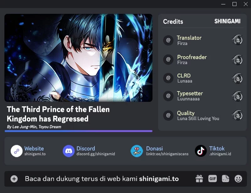 Baca Komik The Third Prince Of The Fallen Kingdom has Regressed Chapter 35 Gambar 1