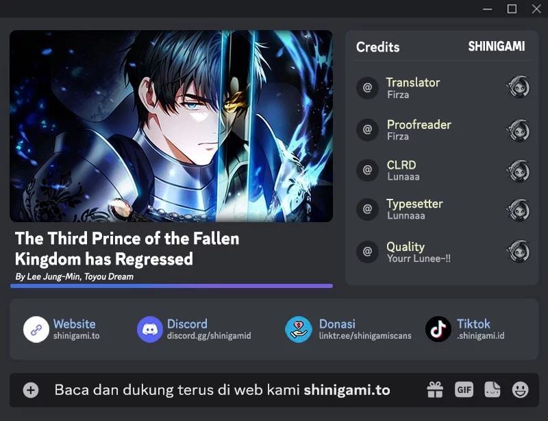 Baca Komik The Third Prince Of The Fallen Kingdom has Regressed Chapter 36 Gambar 1