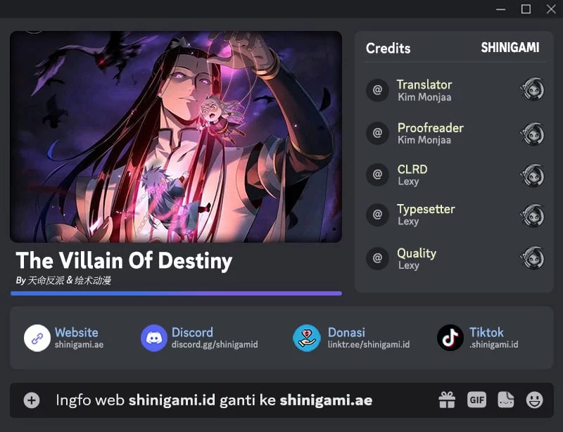Baca Komik The Villain Of Destiny Chapter 224 Gambar 1