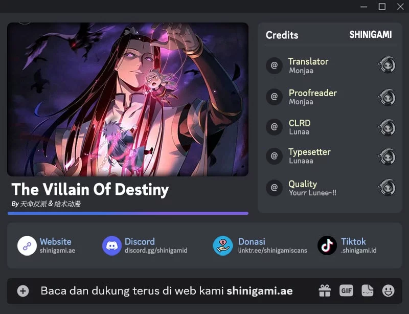 Baca Komik The Villain Of Destiny Chapter 242 Gambar 1