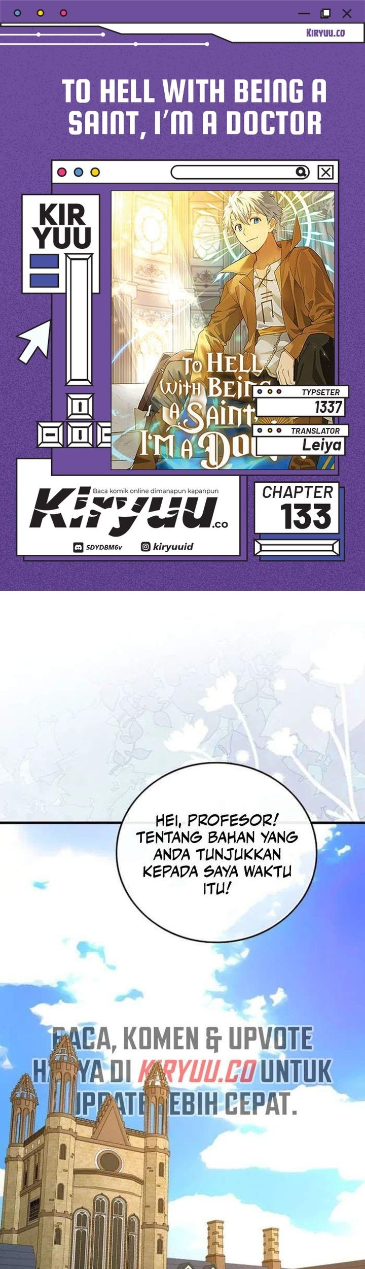Komik To Hell With Being a Saint, I’m a Doctor - Chapter 133