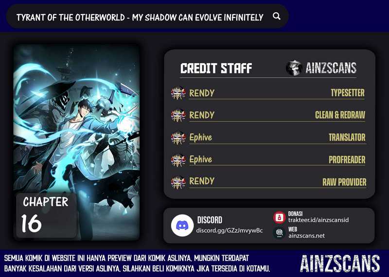 Baca Komik Tyrant of the Otherworld: My Shadow Can Evolve Infinitely Chapter 16 Gambar 1