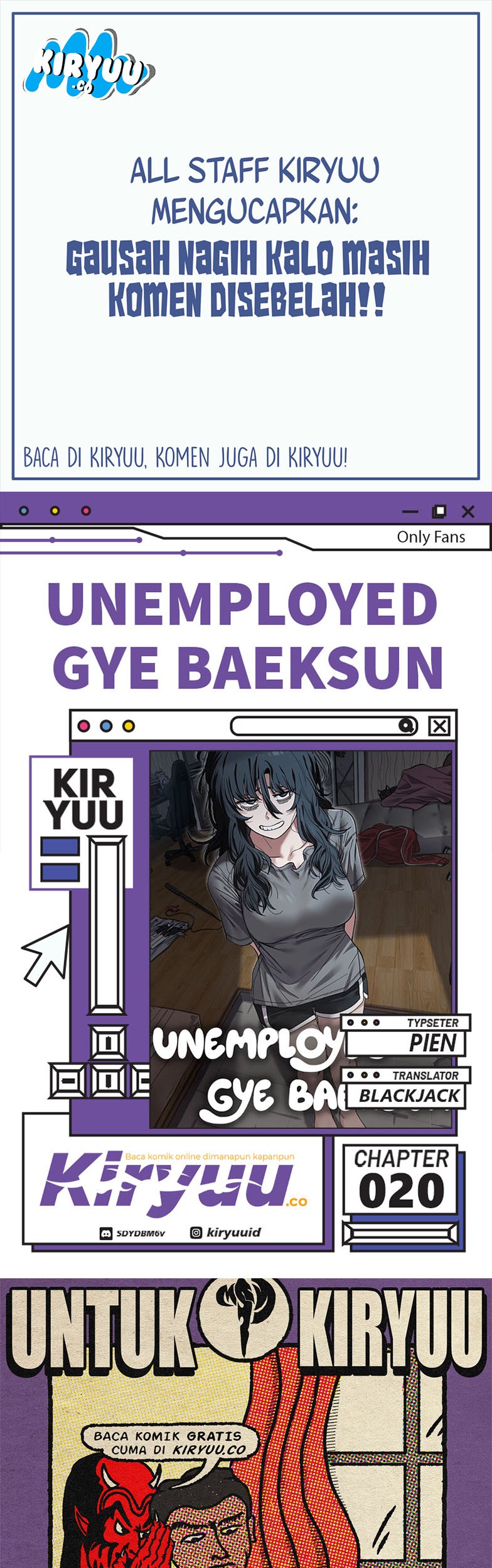 Komik Unemployed Gye Baek Soon - Chapter 20